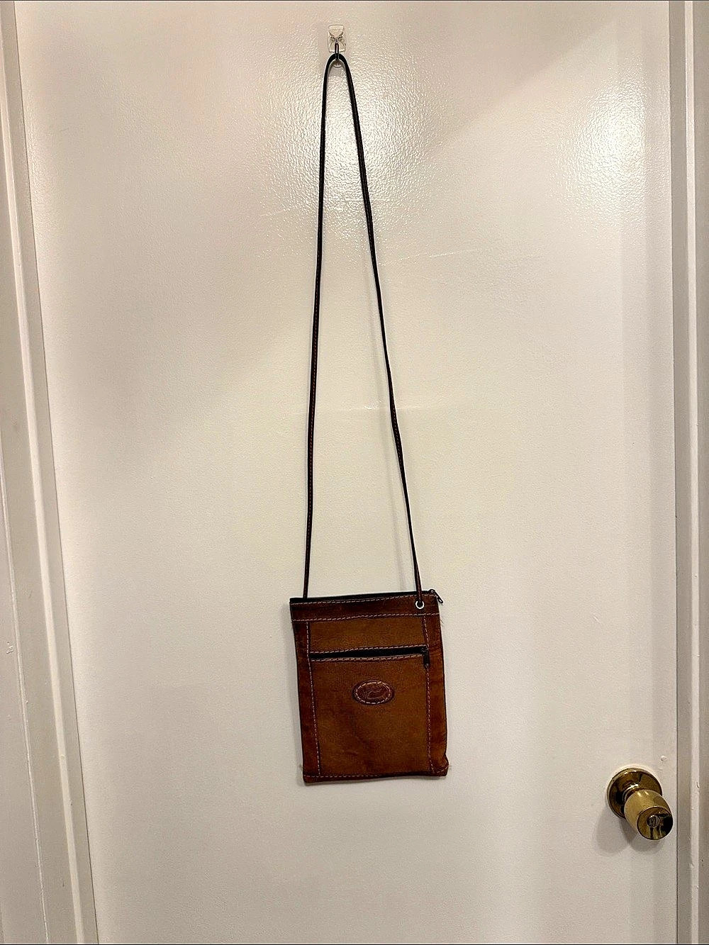 Brown Leather Crossbody Bag